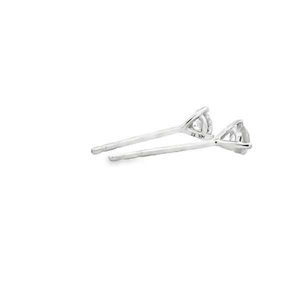 Lab Grown Diamond Stud Earrings Image 4 Flora Gems Decatur, IL