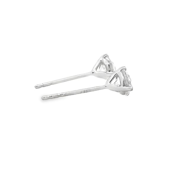 Lab Grown Diamond Stud Earrings Image 3 Flora Gems Decatur, IL