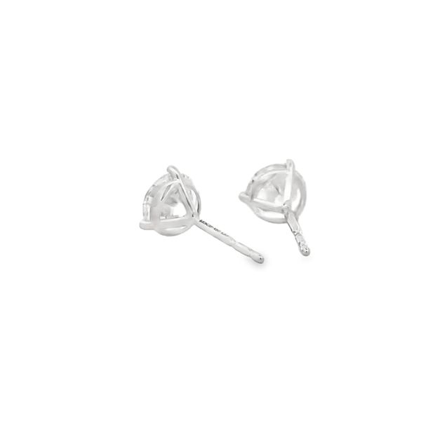 Lab Grown Diamond Stud Earrings Image 3 Flora Gems Decatur, IL