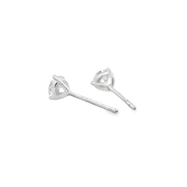 Lab Grown Diamond Stud Earrings Image 3 Flora Gems Decatur, IL