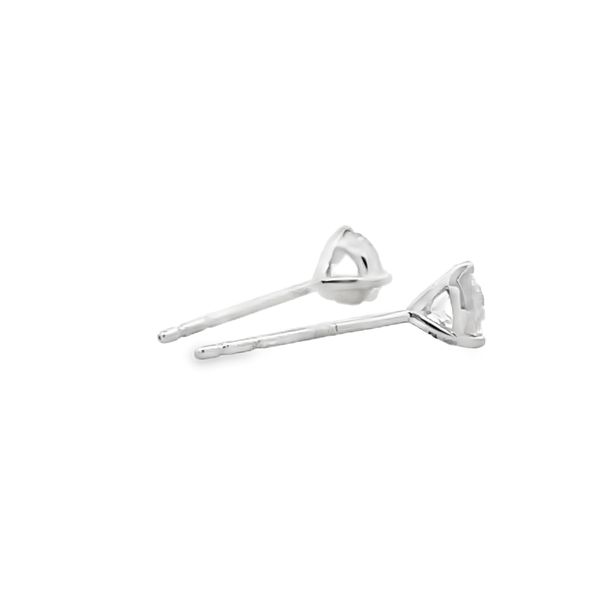 Lab Grown Diamond Stud Earrings Image 4 Flora Gems Decatur, IL