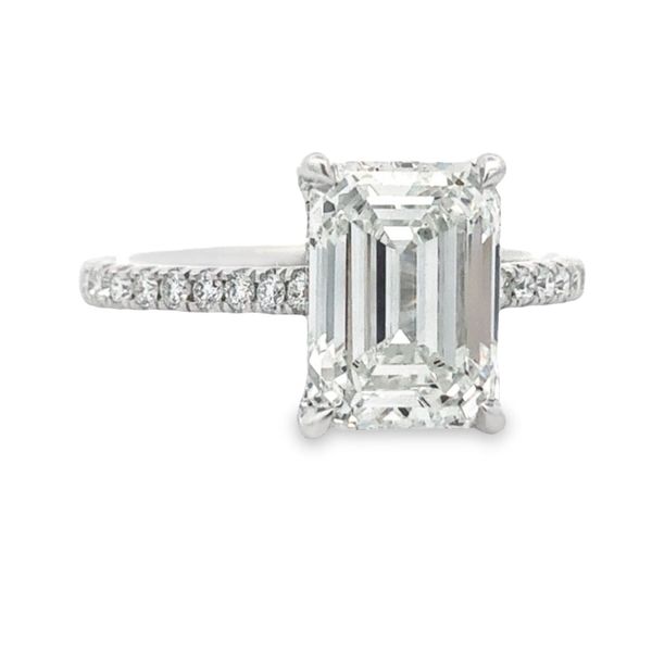 Lab Grown Diamond Halo Ring Flora Gems Decatur, IL