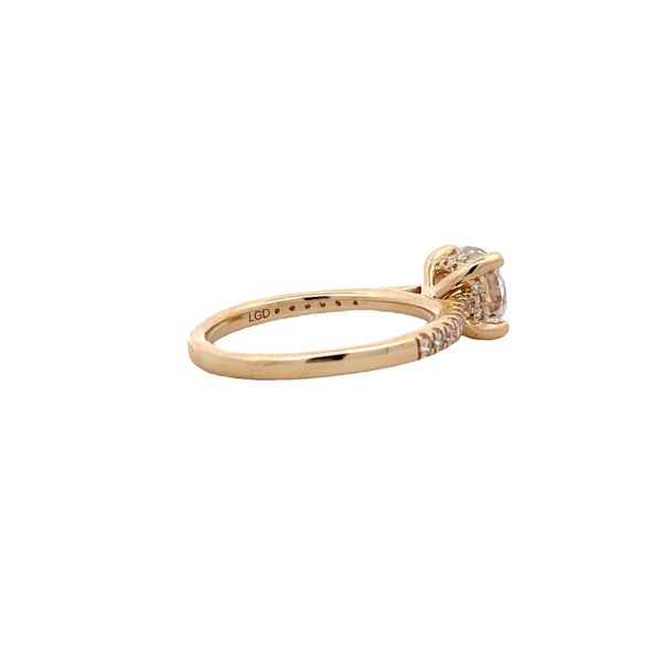 Lab Grown Diamond Engagement Ring Image 4 Flora Gems Decatur, IL