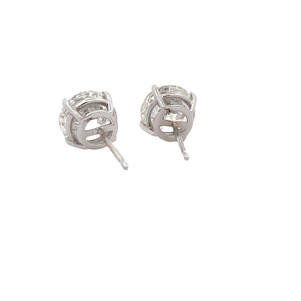 Diamond Stud Earrings Image 3 Flora Gems Decatur, IL