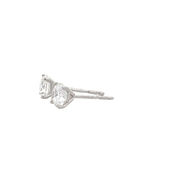 Natural Diamond Stud Earrings Image 2 Flora Gems Decatur, IL