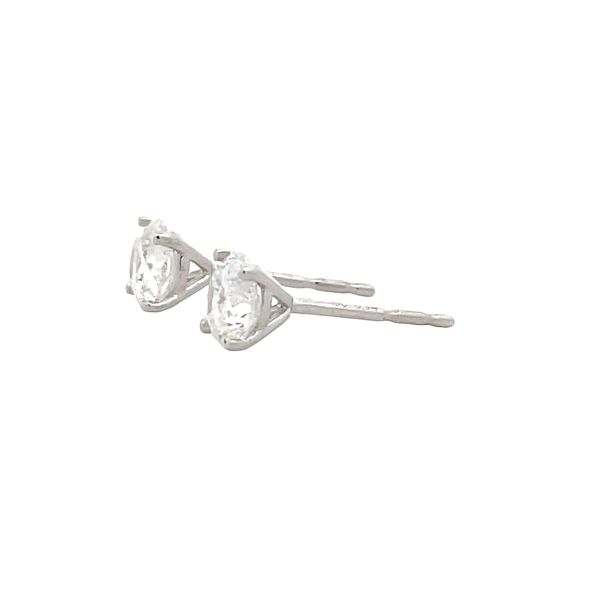 Natural Diamond Stud Earrings Image 2 Flora Gems Decatur, IL