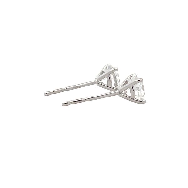 Natural Diamond Stud Earrings Image 4 Flora Gems Decatur, IL