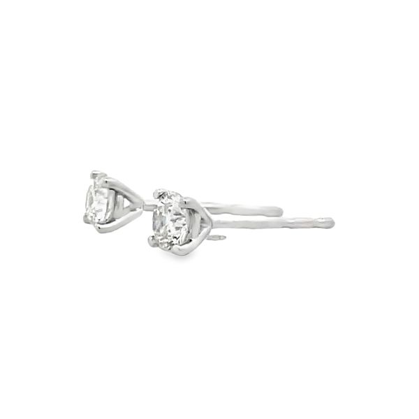 Diamond Stud Earrings Image 2 Flora Gems Decatur, IL