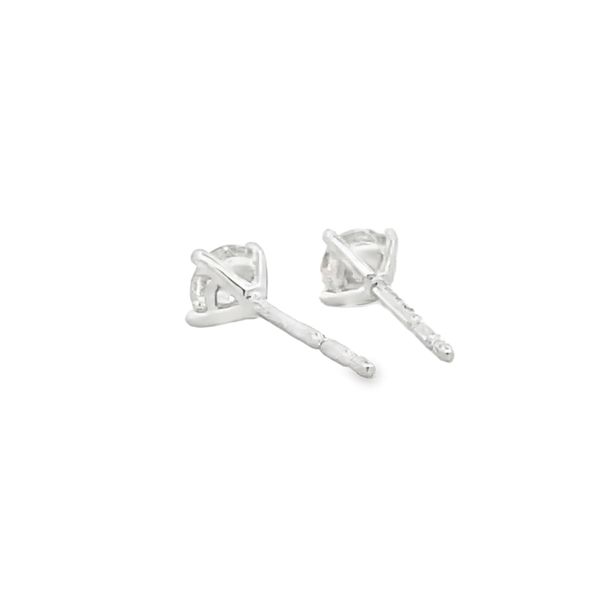 Diamond Stud Earrings Image 3 Flora Gems Decatur, IL