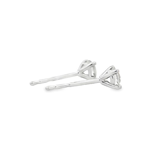Diamond Stud Earrings Image 4 Flora Gems Decatur, IL