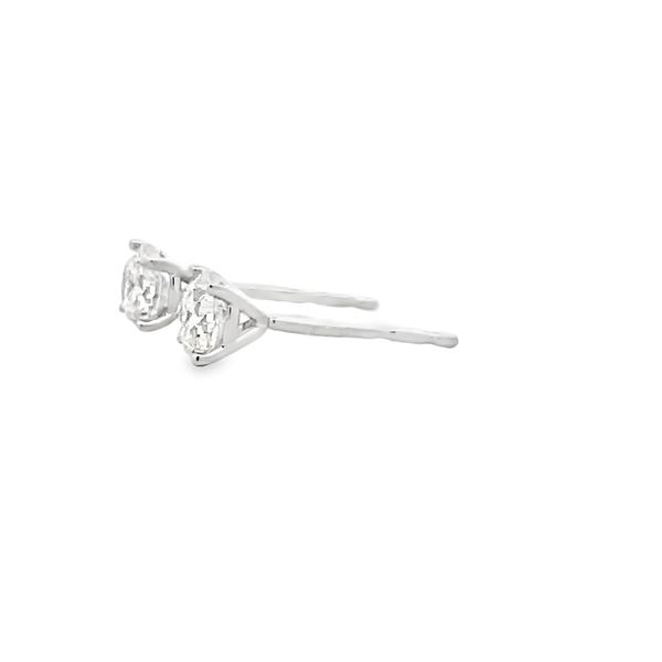 Diamond Stud Earrings Image 2 Flora Gems Decatur, IL
