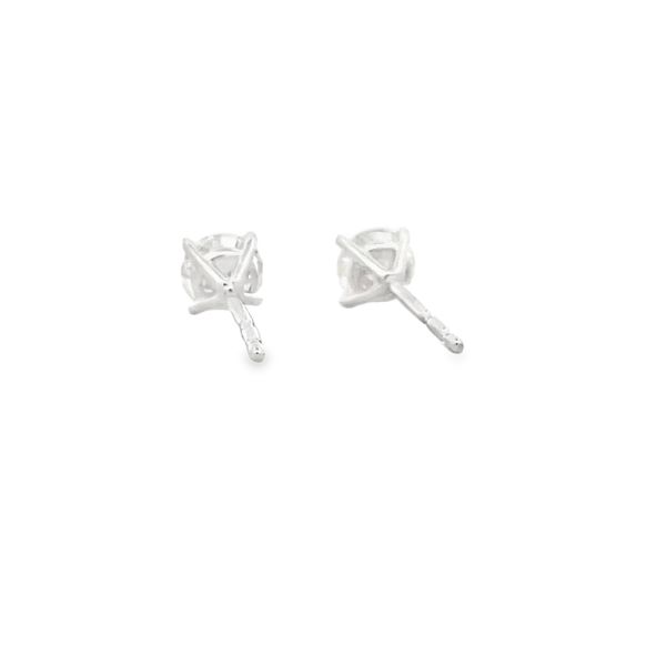 Diamond Stud Earrings Image 3 Flora Gems Decatur, IL