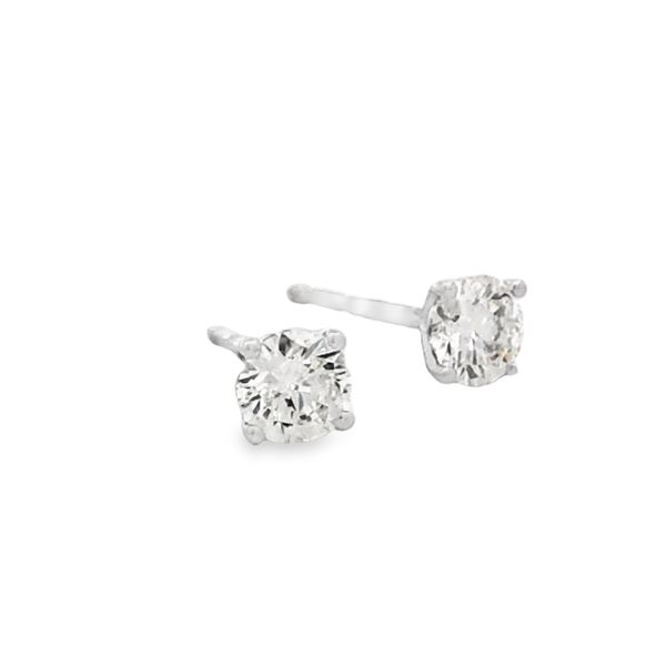 Natural Diamond Stud Earrings Flora Gems Decatur, IL