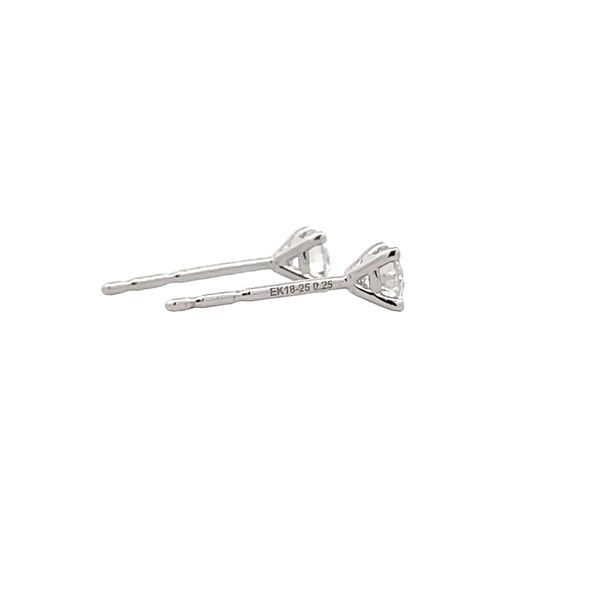 Natural Diamond Stud Earrings Image 4 Flora Gems Decatur, IL