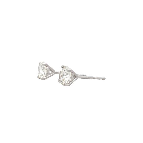 Natural Diamond Stud Earrings Image 2 Flora Gems Decatur, IL