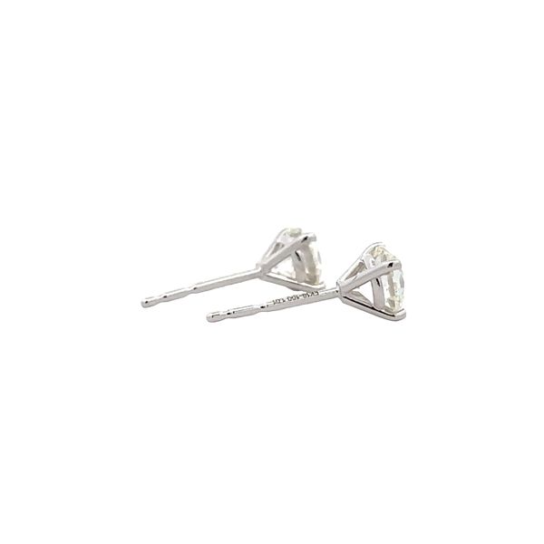 Natural Diamond Stud Earrings Image 4 Flora Gems Decatur, IL
