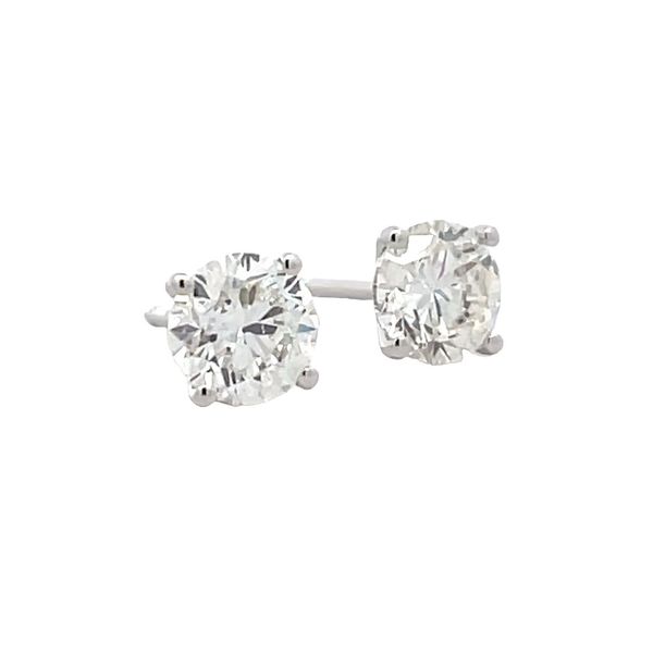 Natural Diamond Stud Earrings Flora Gems Decatur, IL