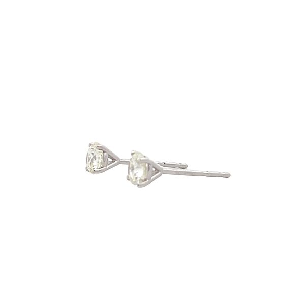 Natural Diamond Stud Earrings Image 2 Flora Gems Decatur, IL
