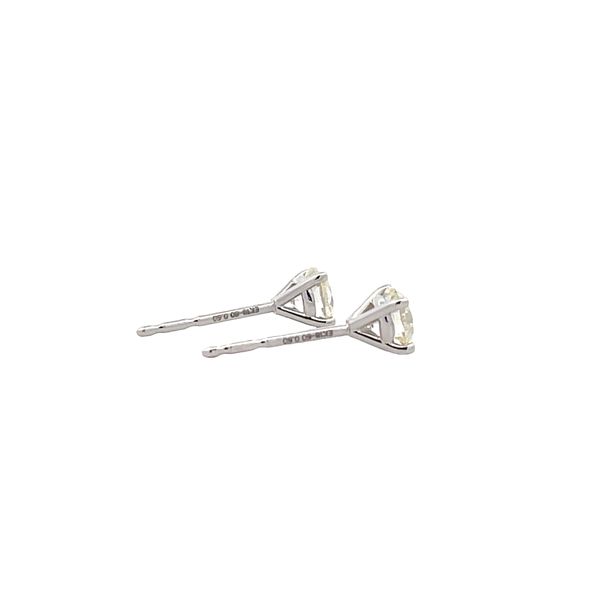 Natural Diamond Stud Earrings Image 3 Flora Gems Decatur, IL