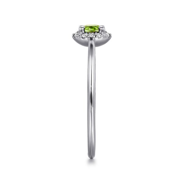 Peridot and Diamond Ring Image 2 Flora Gems Decatur, IL
