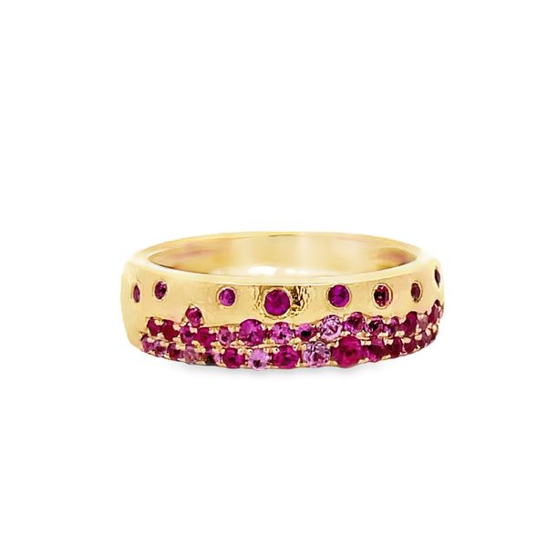 Pink Sapphire Ring Flora Gems Decatur, IL