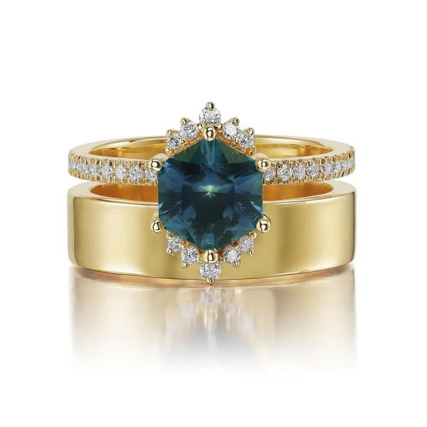 Montana Sapphire and Diamond Ring Flora Gems Decatur, IL