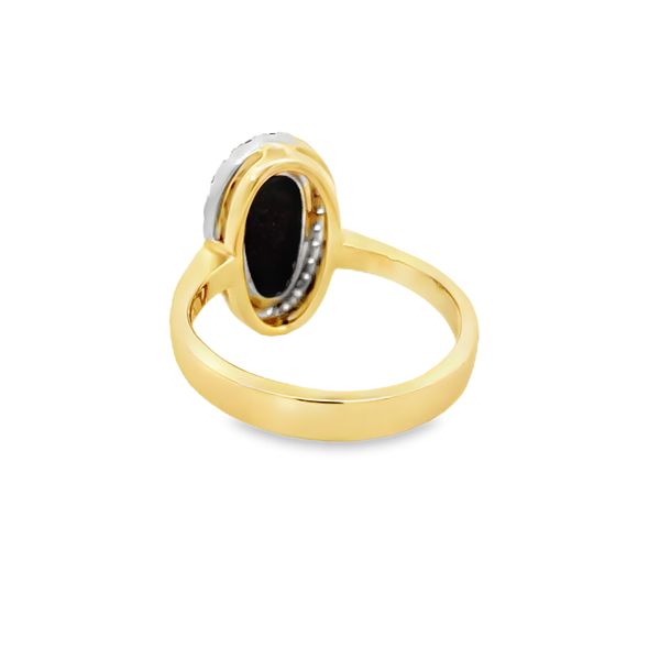Boulder Opal and Diamond Ring Image 3 Flora Gems Decatur, IL
