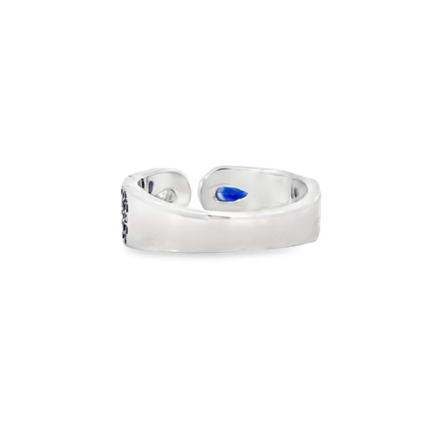 Blue Sapphire and Diamond Ring Image 3 Flora Gems Decatur, IL
