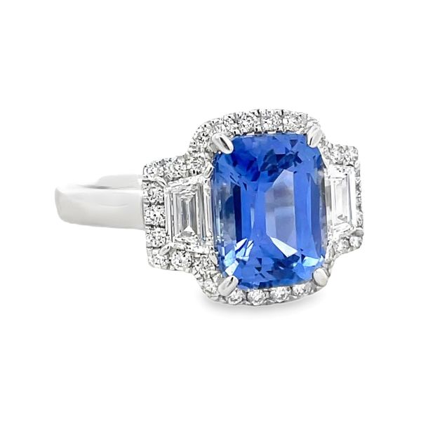 Blue Sapphire and Diamond Ring Flora Gems Decatur, IL