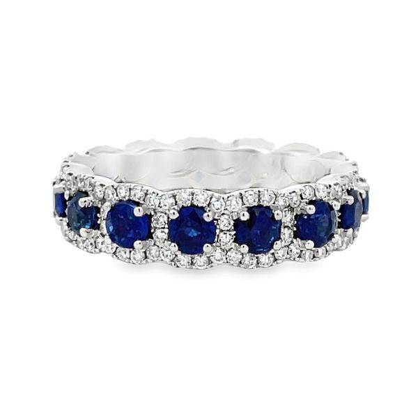Blue Sapphire and Diamond Ring Flora Gems Decatur, IL