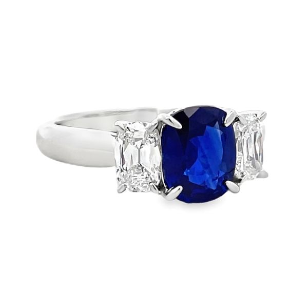 Blue Sapphire and Diamond Ring Flora Gems Decatur, IL