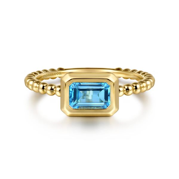 Swiss Blue Topaz Ring Flora Gems Decatur, IL