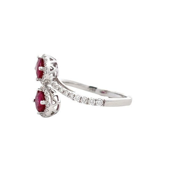 Ruby and Diamond Ring Image 2 Flora Gems Decatur, IL