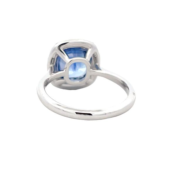Blue Sapphire and Diamond Ring Image 3 Flora Gems Decatur, IL