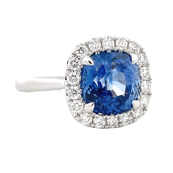 Blue Sapphire and Diamond Ring Flora Gems Decatur, IL