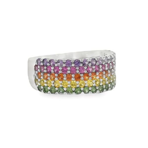 Lisa Nik Multi Color Sapphire Ring Flora Gems Decatur, IL