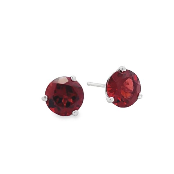 Garnet Earrings Flora Gems Decatur, IL