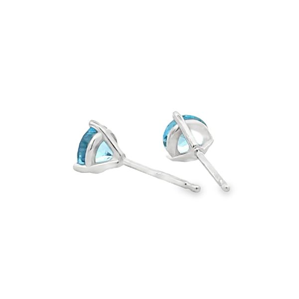 Swiss Blue Topaz Earrings Image 3 Flora Gems Decatur, IL