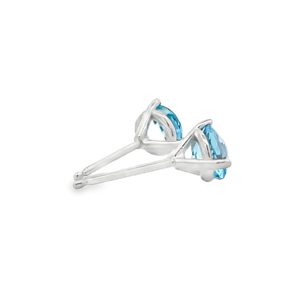 Swiss Blue Topaz Earrings Image 4 Flora Gems Decatur, IL
