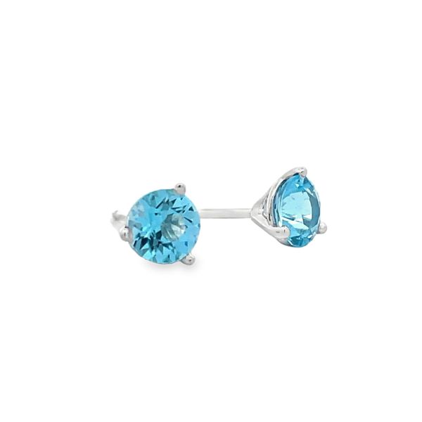 Swiss Blue Topaz Earrings Flora Gems Decatur, IL