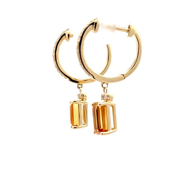 Citrine and Diamond Earrings Image 2 Flora Gems Decatur, IL