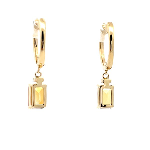 Citrine and Diamond Earrings Image 3 Flora Gems Decatur, IL