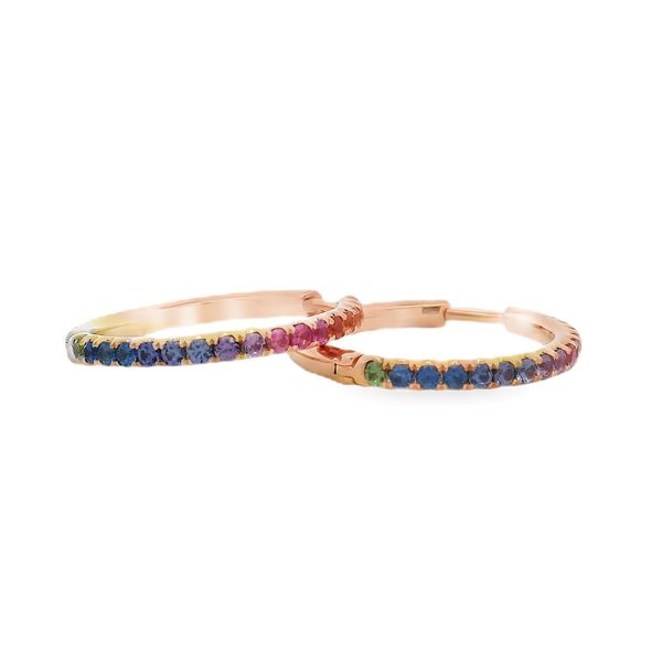 Lisa Nik Multi Color Sapphire Earrings Flora Gems Decatur, IL