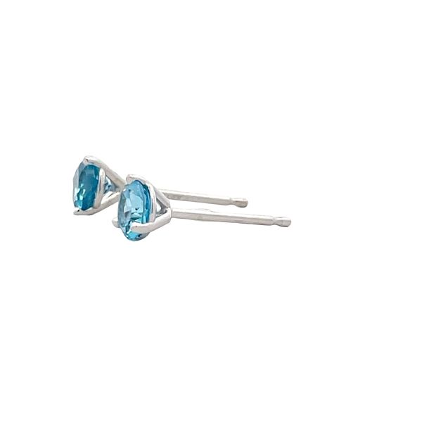 Blue Topaz Earrings Image 2 Flora Gems Decatur, IL