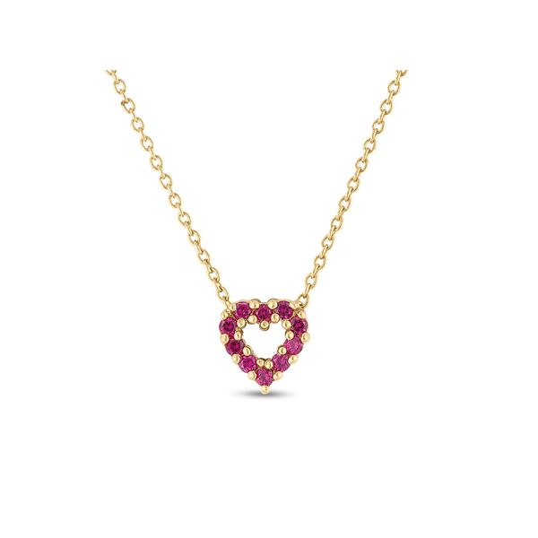 Roberto Coin Ruby and Diamond Necklace Flora Gems Decatur, IL