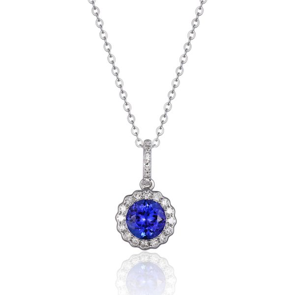 Tanzanite and Diamond Necklace Flora Gems Decatur, IL