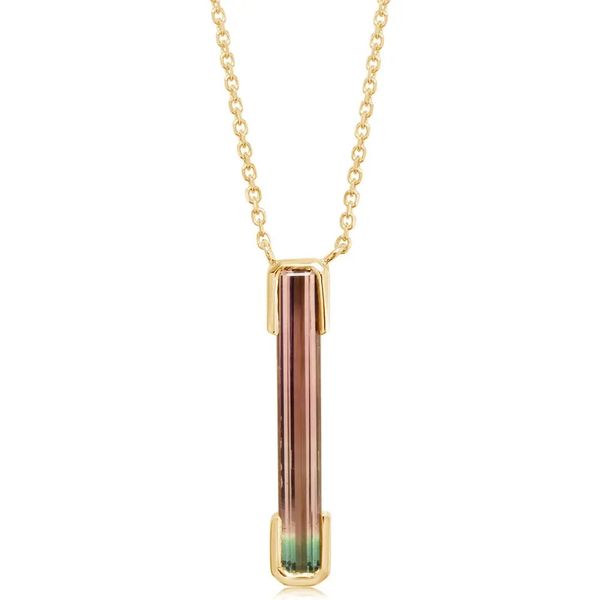 Bi Color Tourmaline Necklace Flora Gems Decatur, IL