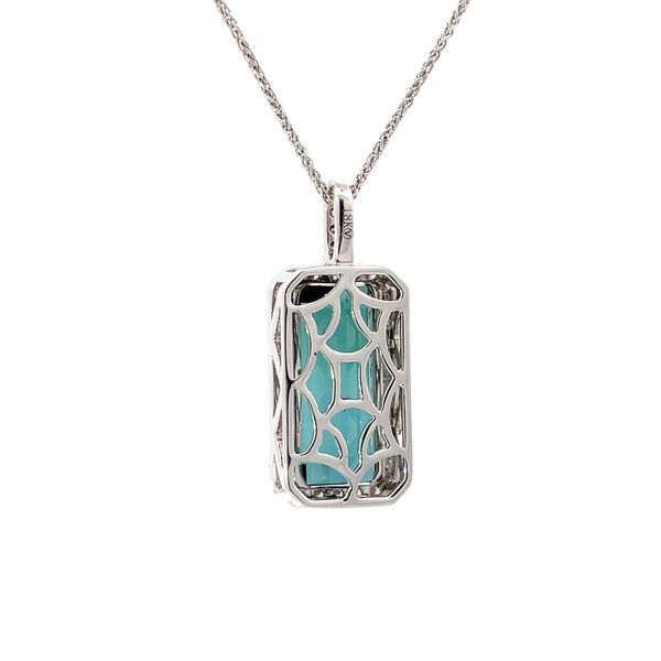 Tourmaline and Diamond Necklace Image 3 Flora Gems Decatur, IL