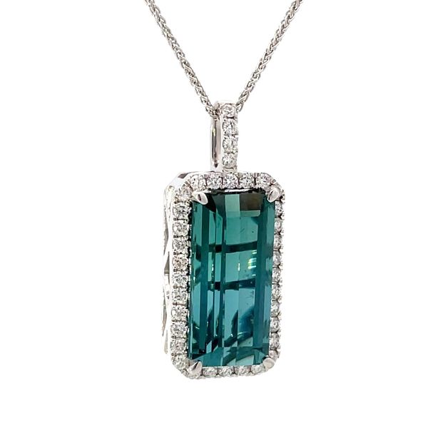 Tourmaline and Diamond Necklace Flora Gems Decatur, IL