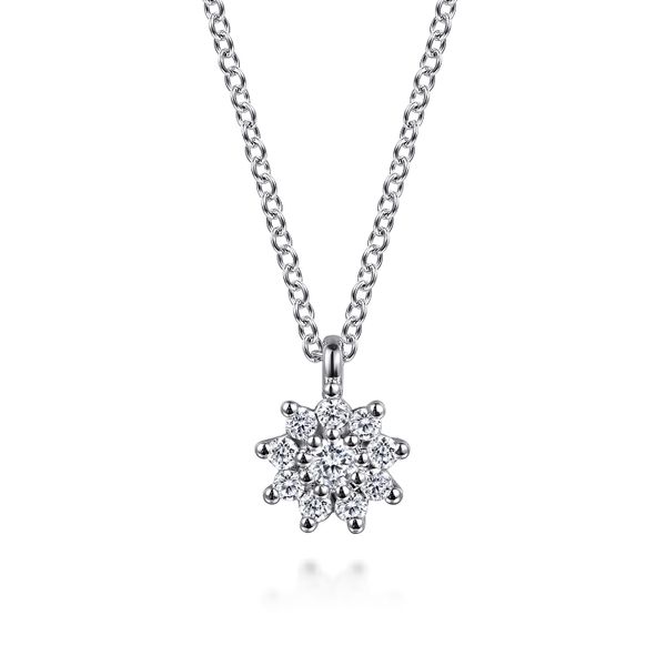 White Sapphire Necklace Flora Gems Decatur, IL